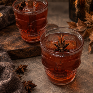 Whiskey Skull Cera – αρωματικό κερί Tobacco Whiskey σε skull ποτήρι